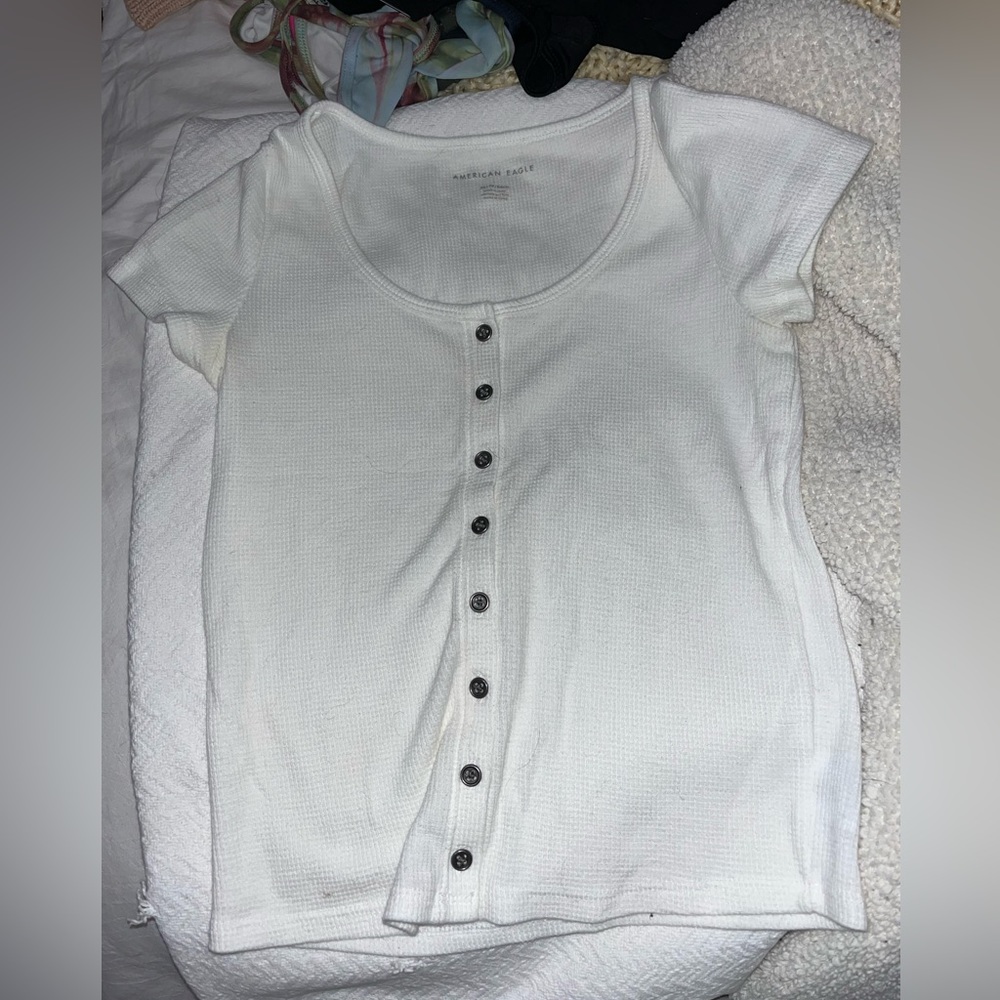 American Eagle Cropped Tee
